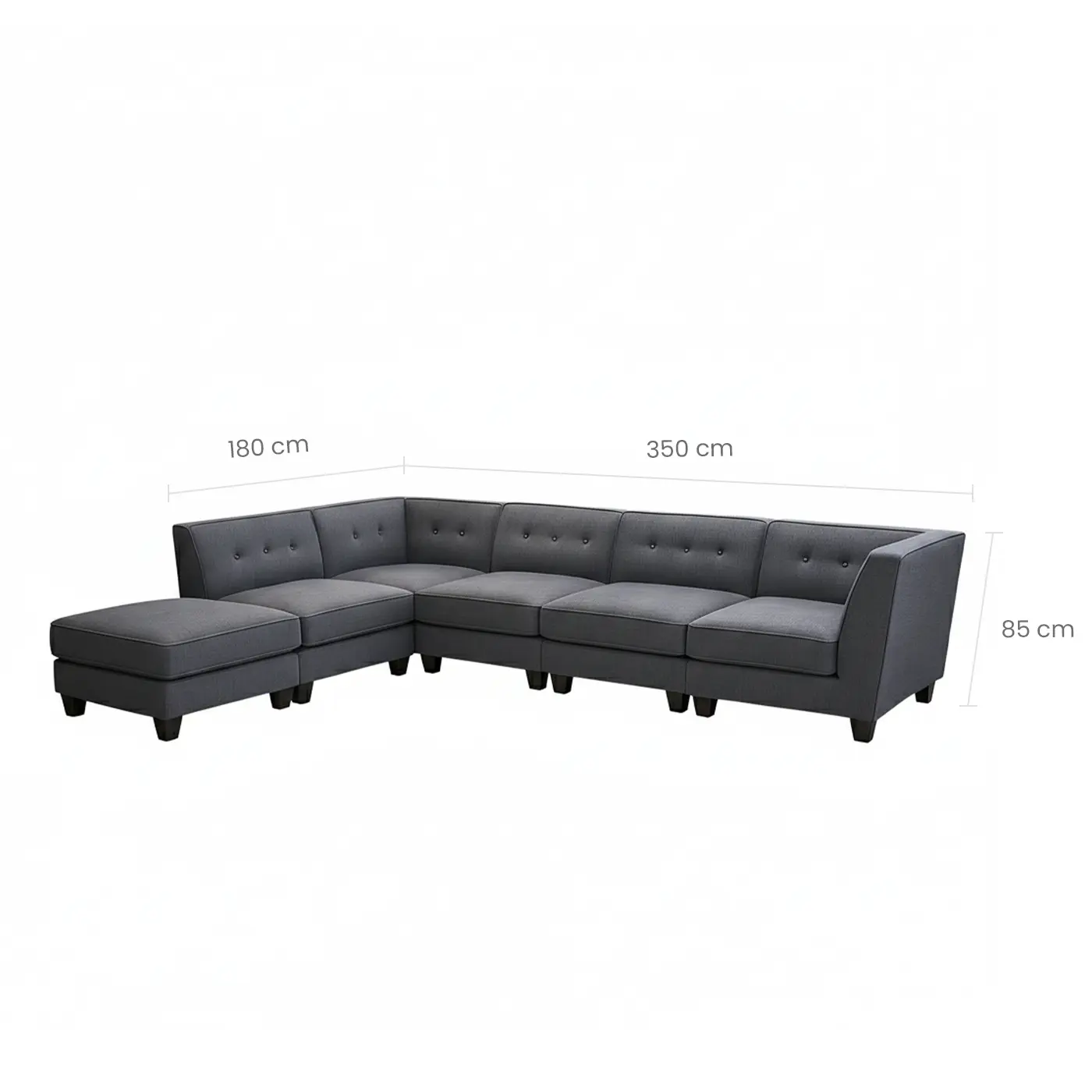 6 Pcs Modular Sectional - Image 3