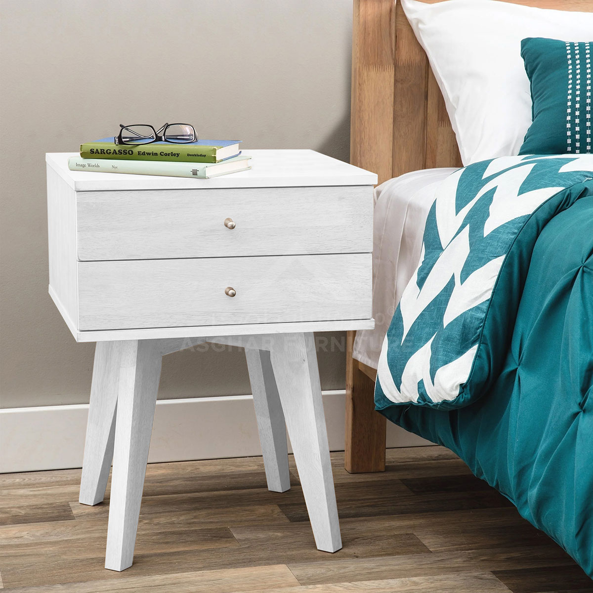 Birch 2-Drawer Nightstand - Image 2