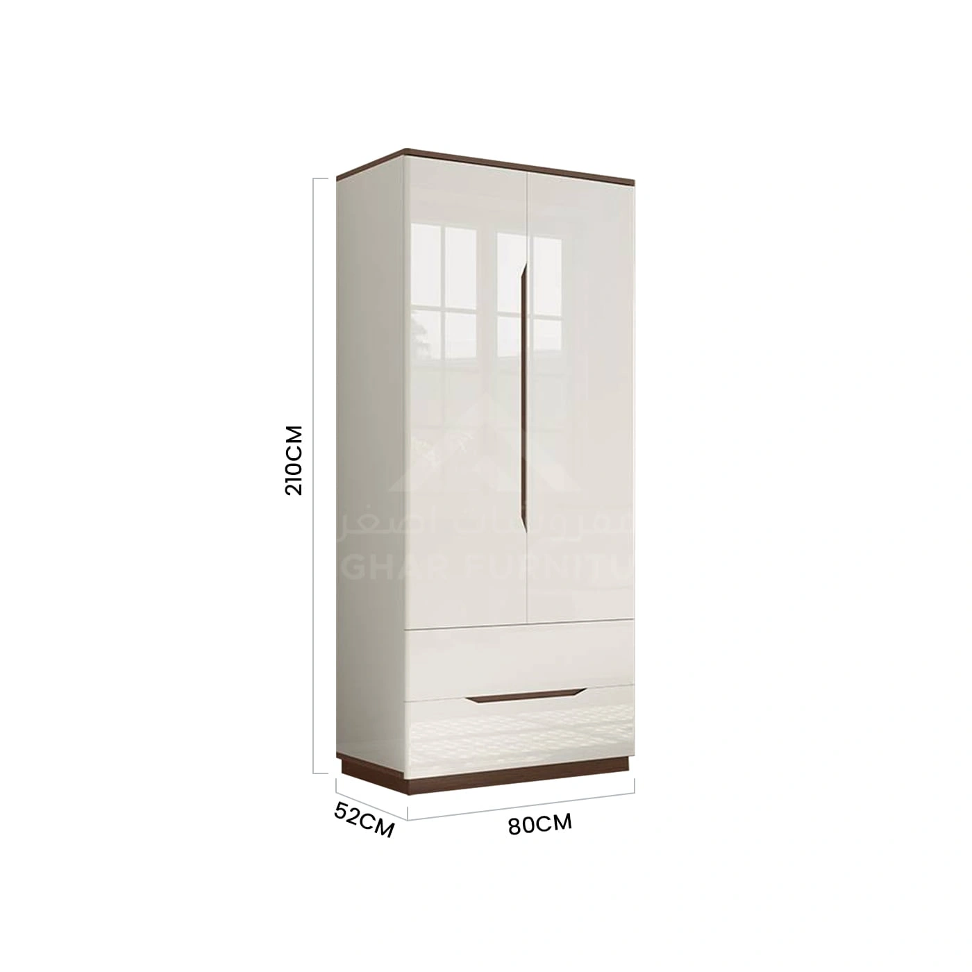 Cosmos 2-Door wardrobe - Image 3