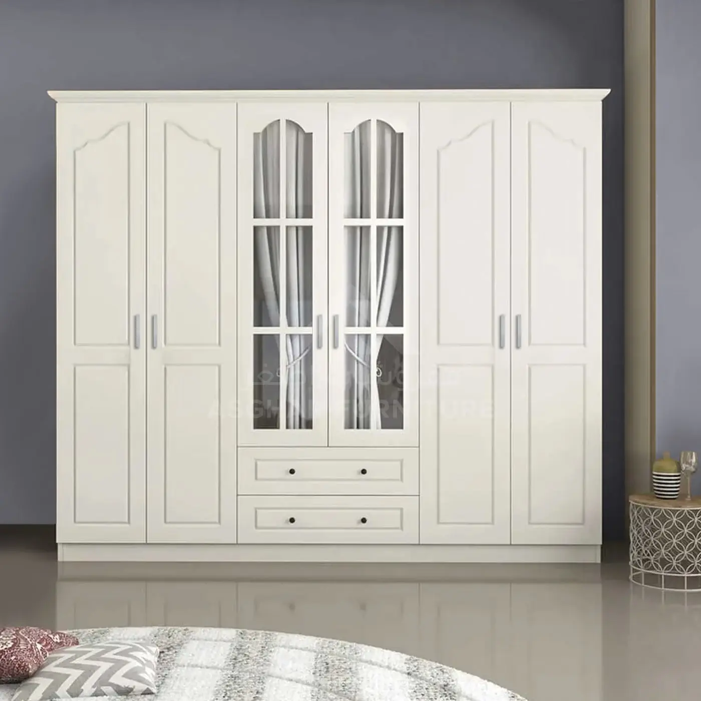 Iceberg 6–Door Wardrobe - Image 2