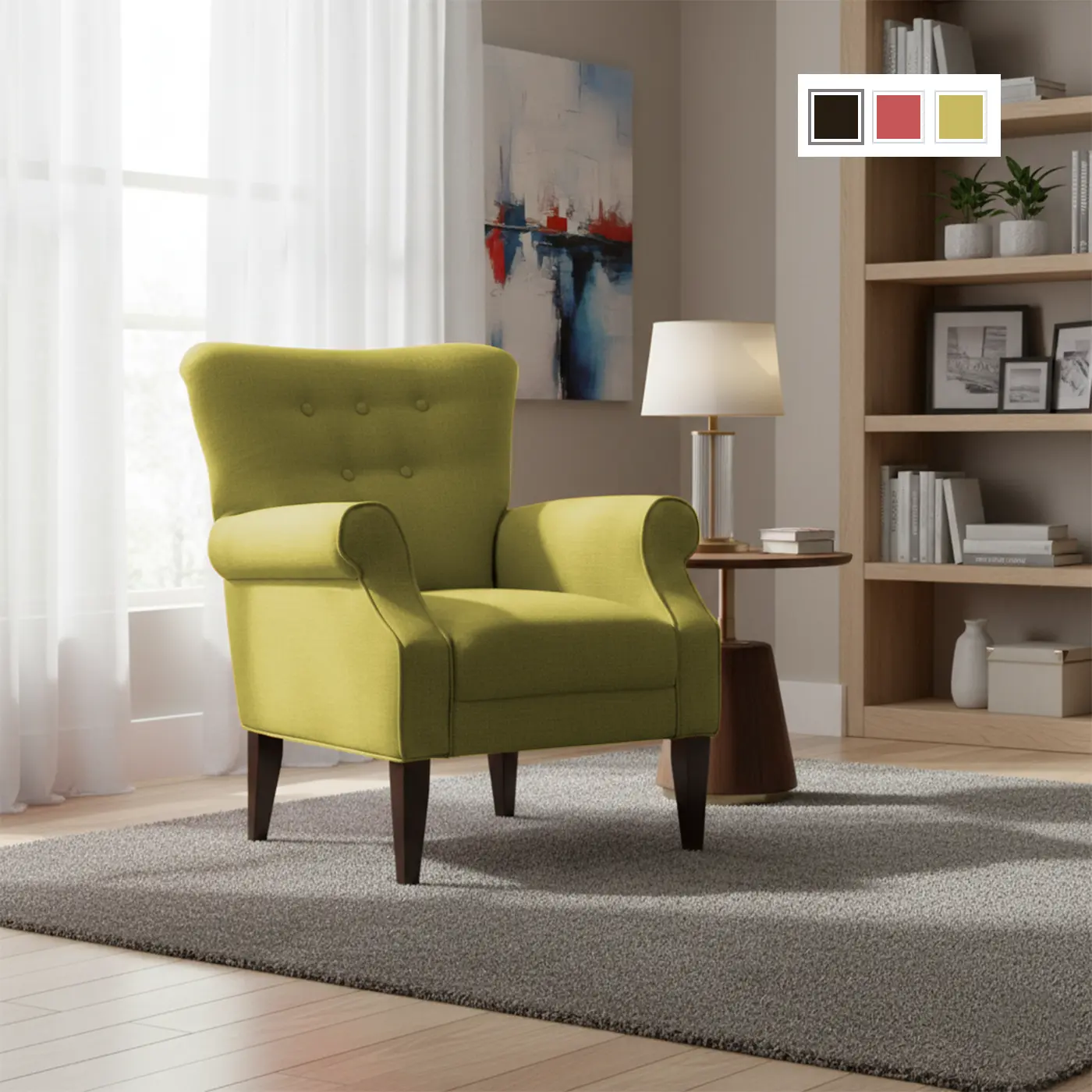 Pastor Tufted Arm Chair - Image 4