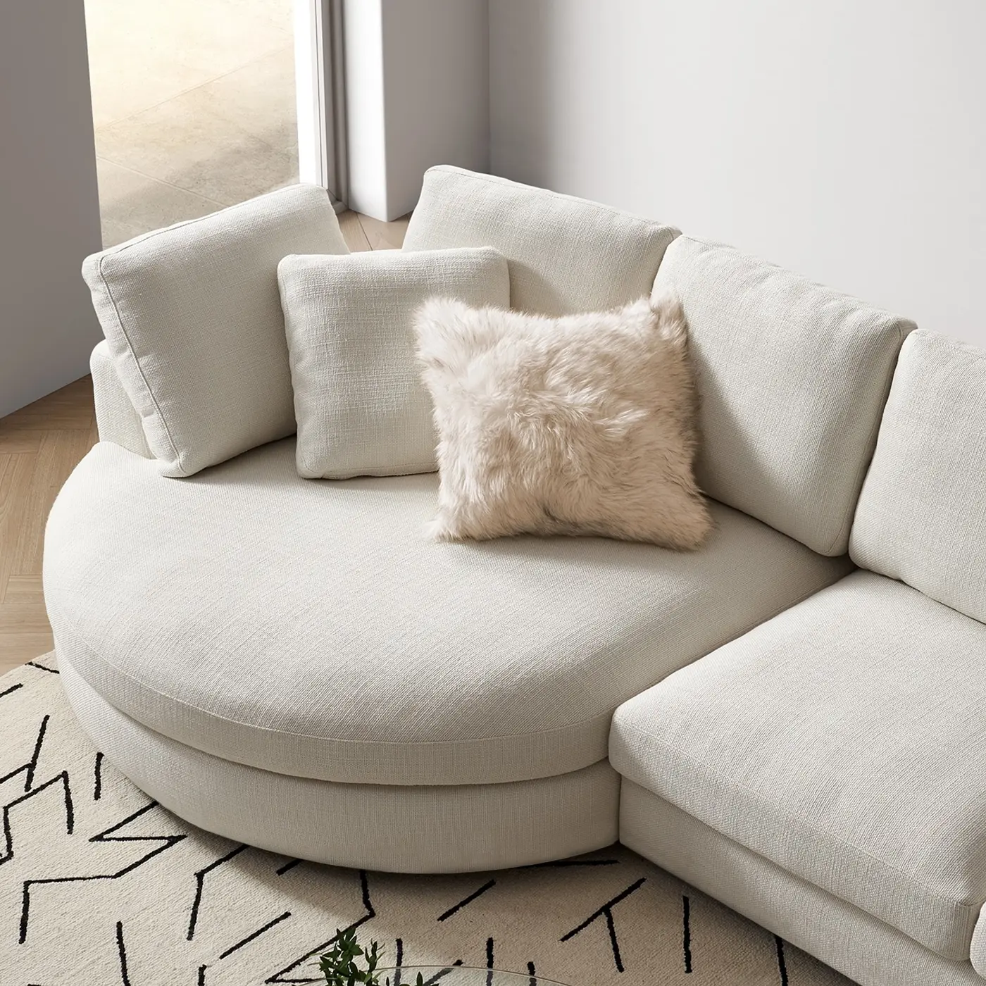 Preston Curved Chaise Sectional Sofa - Image 2