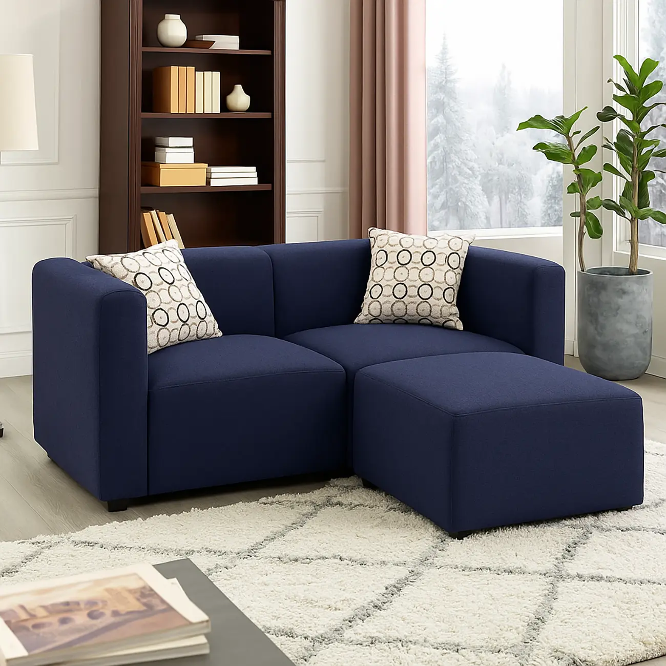 Stella Loveseat With Ottoman - Image 3
