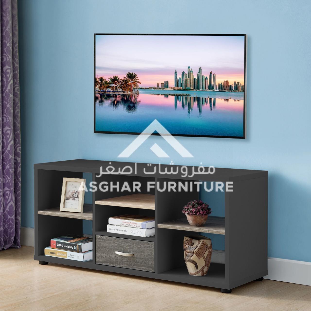 White 6-shelf TV Stand - Image 4