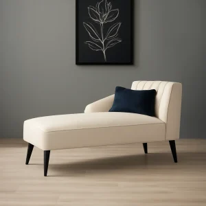 Cobalt Velvet Chaise